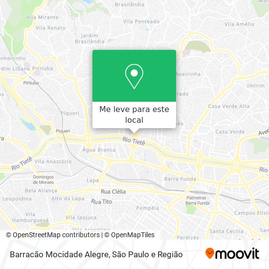 Barracão Mocidade Alegre mapa