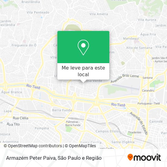 Armazém Peter Paiva mapa