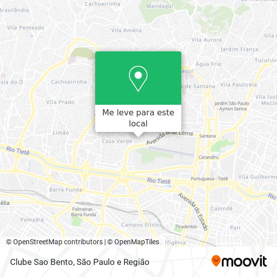 Clube Sao Bento mapa