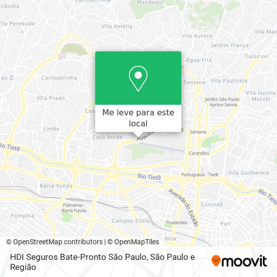 HDI Seguros Bate-Pronto São Paulo mapa