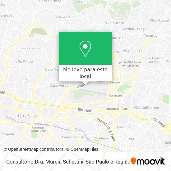 Consultório Dra. Márcia Schettini mapa