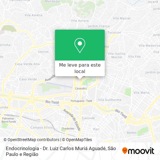 Endocrinologia - Dr. Luiz Carlos Muriá Aguadé mapa