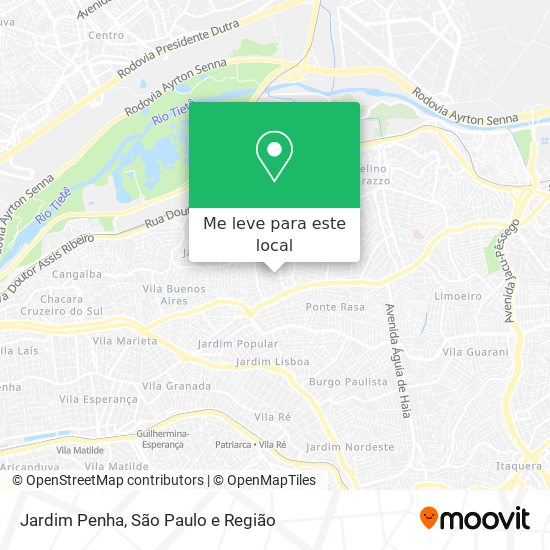 Jardim Penha mapa