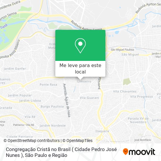 Congregação Cristã no Brasil ( Cidade Pedro José Nunes ) mapa