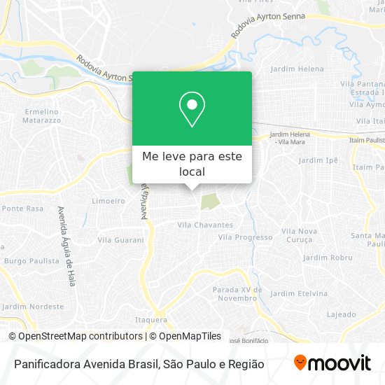 Panificadora Avenida Brasil mapa