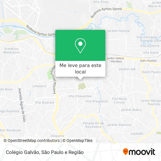 Colégio Galvão mapa