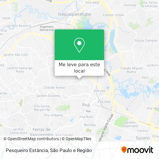 Pesqueiro Estância mapa