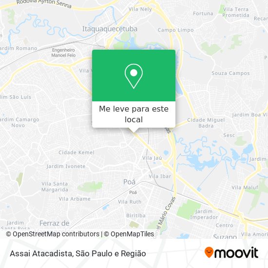 Assai Atacadista mapa
