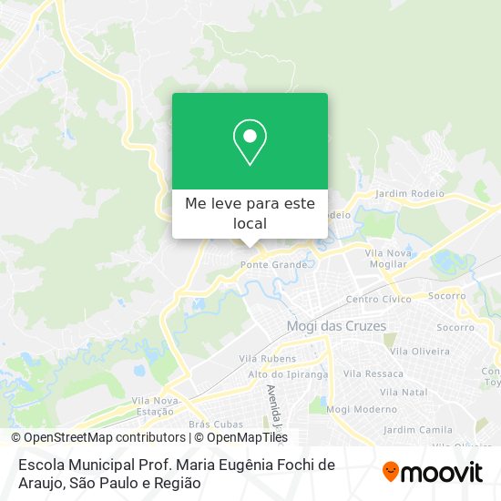 Escola Municipal Prof. Maria Eugênia Fochi de Araujo mapa