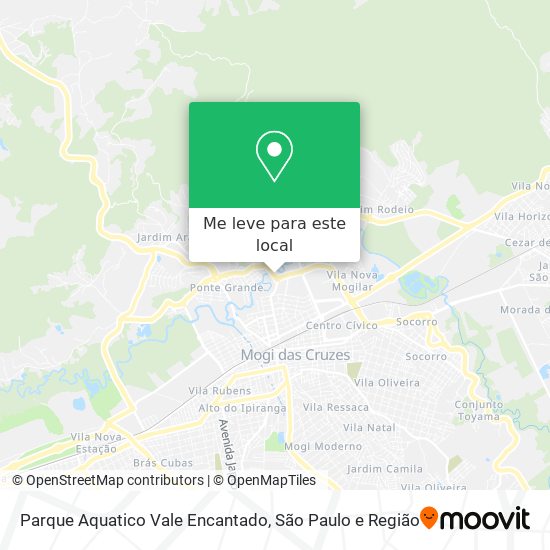 Parque Aquatico Vale Encantado mapa