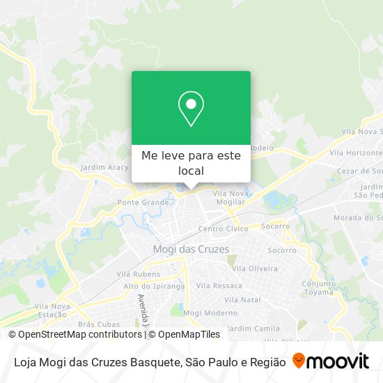 Loja Mogi das Cruzes Basquete mapa