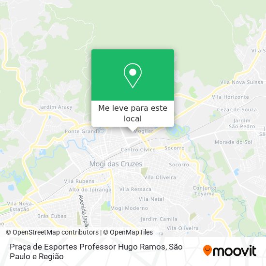 Praça de Esportes Professor Hugo Ramos mapa