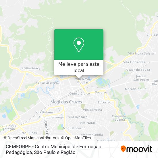 CEMFORPE - Centro Municipal de Formação Pedagógica mapa