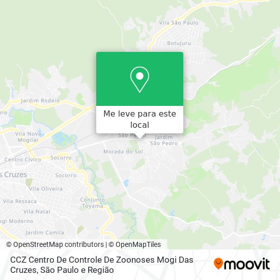 CCZ  Centro De Controle De Zoonoses Mogi Das Cruzes mapa