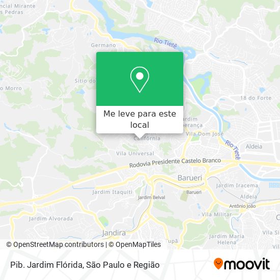 Pib. Jardim Flórida mapa