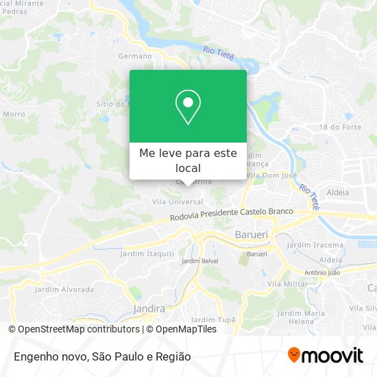 Engenho novo mapa