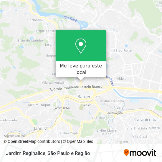 Jardim Reginalice mapa