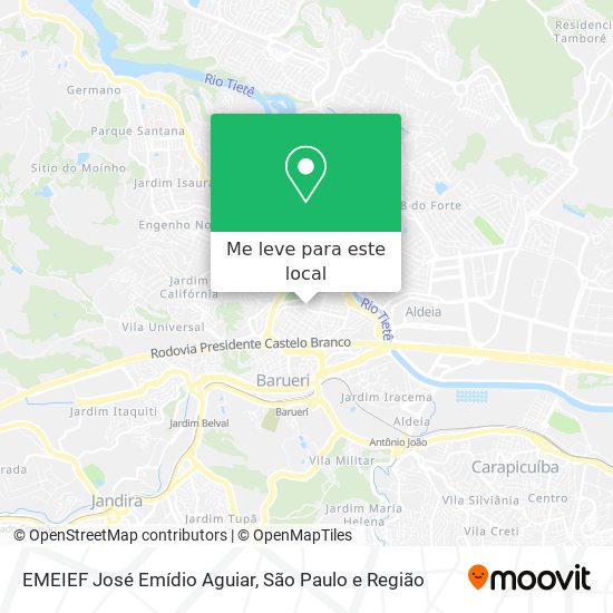 EMEIEF José Emídio Aguiar mapa