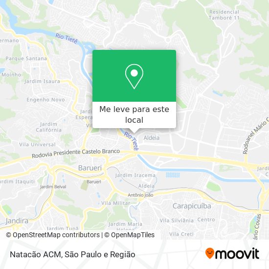 Natacão ACM mapa