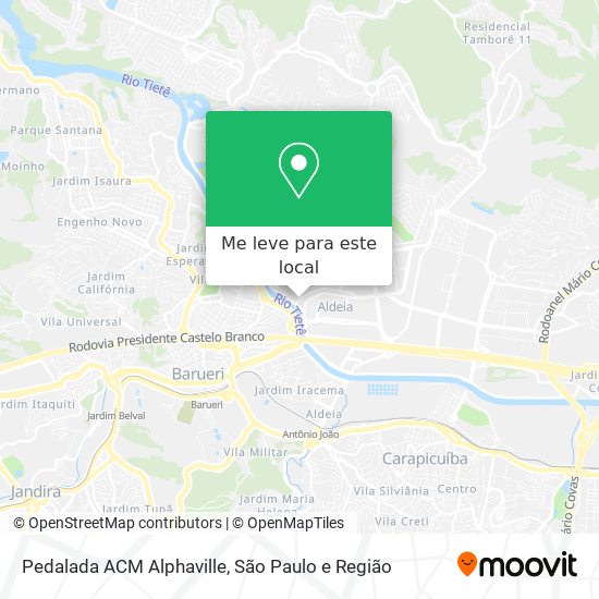 Pedalada ACM Alphaville mapa