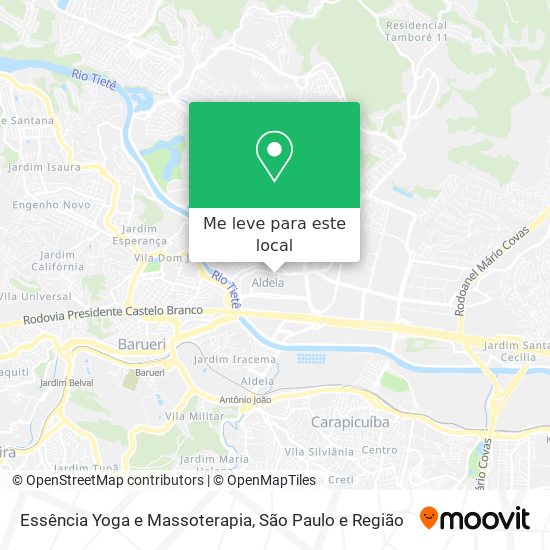 Essência Yoga e Massoterapia mapa