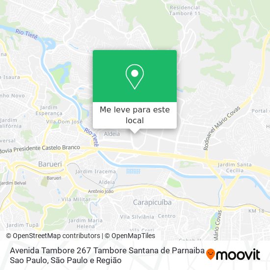 Avenida Tambore 267 Tambore Santana de Parnaiba Sao Paulo mapa
