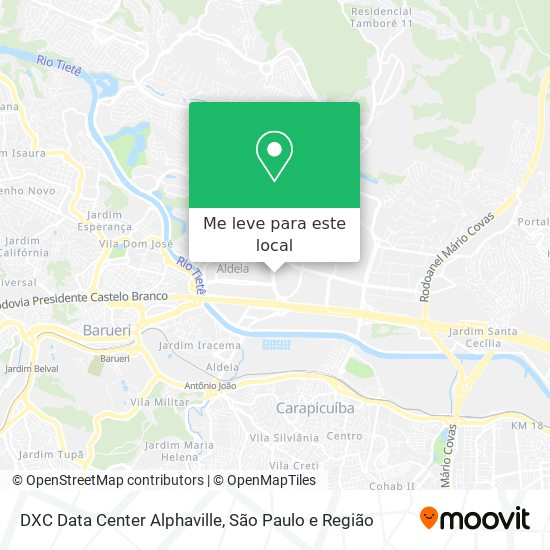 DXC Data Center Alphaville mapa