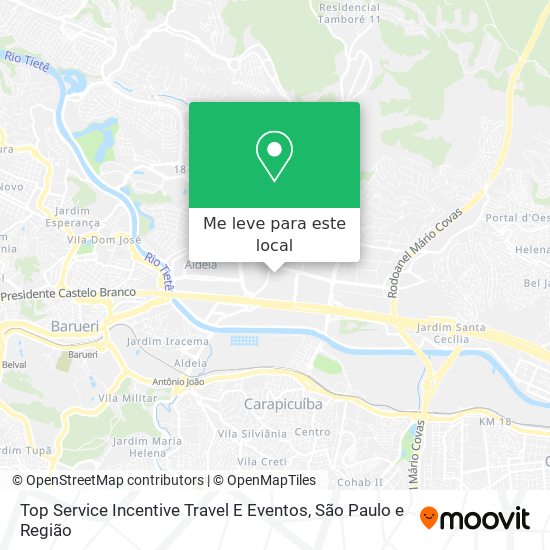 Top Service Incentive Travel E Eventos mapa