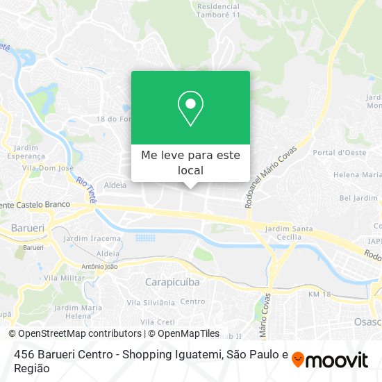 456 Barueri Centro - Shopping Iguatemi mapa
