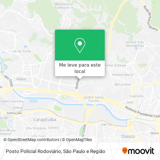 Posto Policial Rodoviário mapa