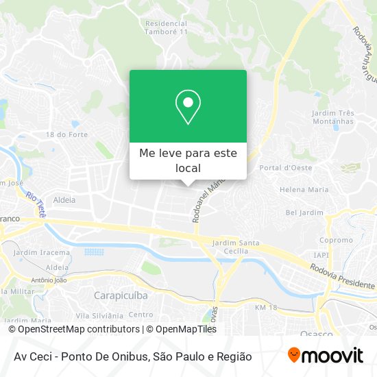 Av Ceci  - Ponto De Onibus mapa