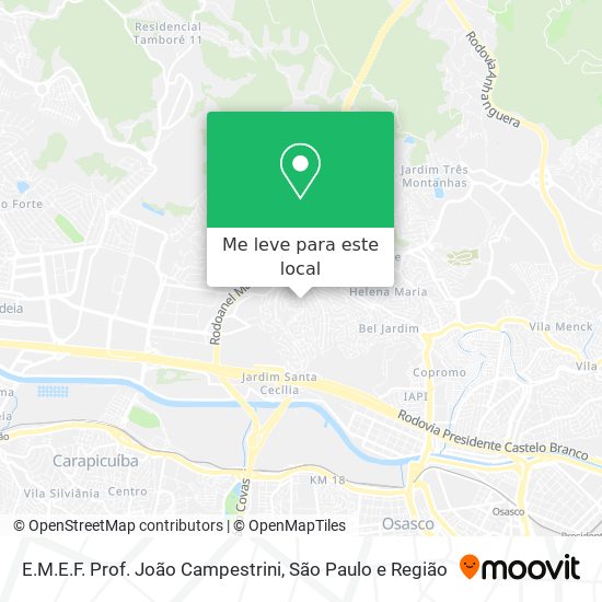 E.M.E.F. Prof.  João Campestrini mapa