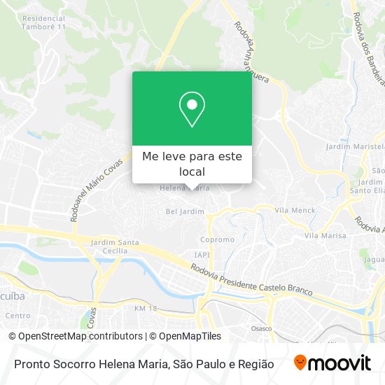 Pronto Socorro Helena Maria mapa