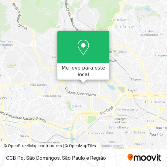 CCB Pq. São Domingos mapa