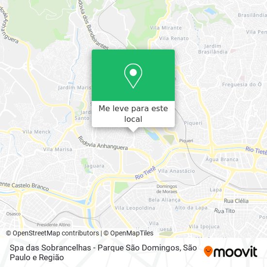 Spa das Sobrancelhas - Parque São Domingos mapa