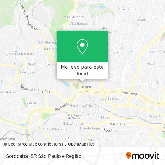 Sorocaba -SP mapa