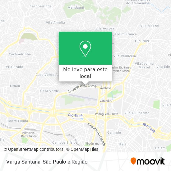Varga Santana mapa