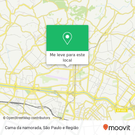 Cama da namorada mapa