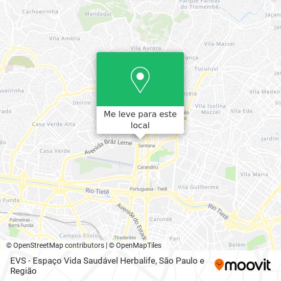 EVS - Espaço Vida Saudável Herbalife mapa