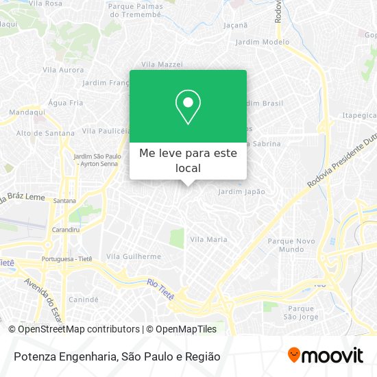 Potenza Engenharia mapa