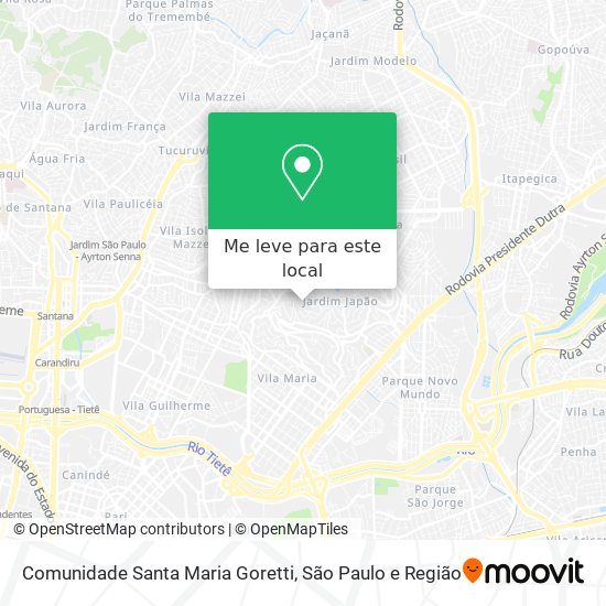Comunidade Santa Maria Goretti mapa