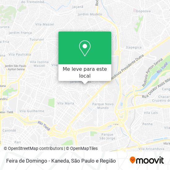 Feira de Domingo - Kaneda mapa