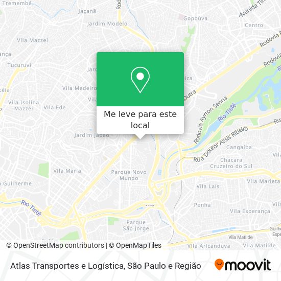 Atlas Transportes e Logística mapa