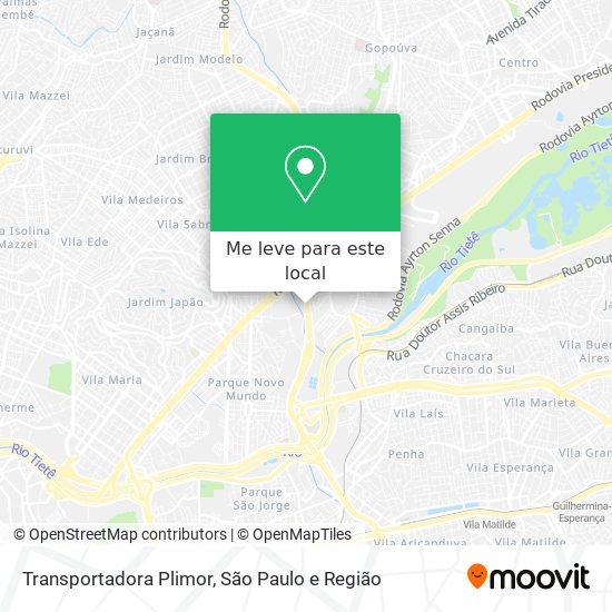 Transportadora Plimor mapa