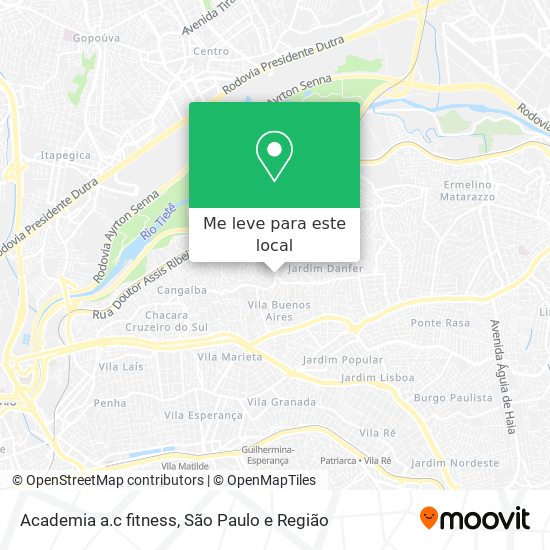 Academia a.c fitness mapa