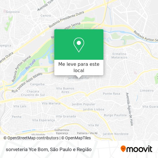 sorveteria Yce Bom mapa