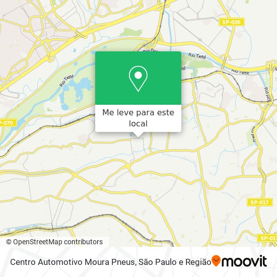 Centro Automotivo Moura Pneus mapa