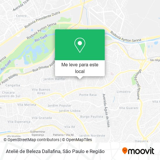Ateliê de Beleza Dallafina mapa