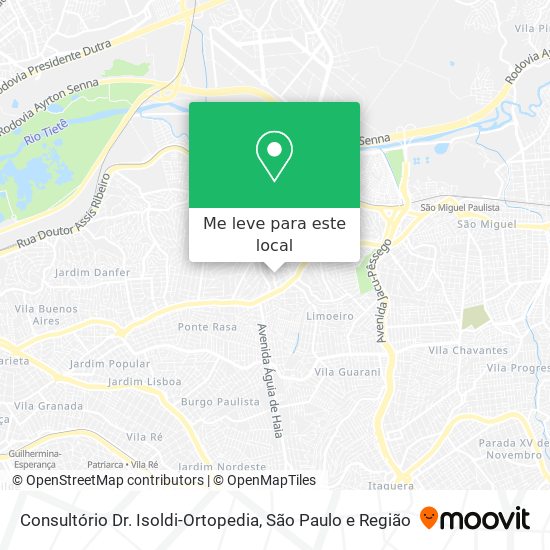 Consultório Dr. Isoldi-Ortopedia mapa