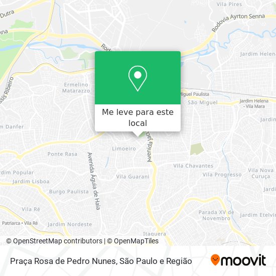 Praça Rosa de Pedro Nunes mapa
